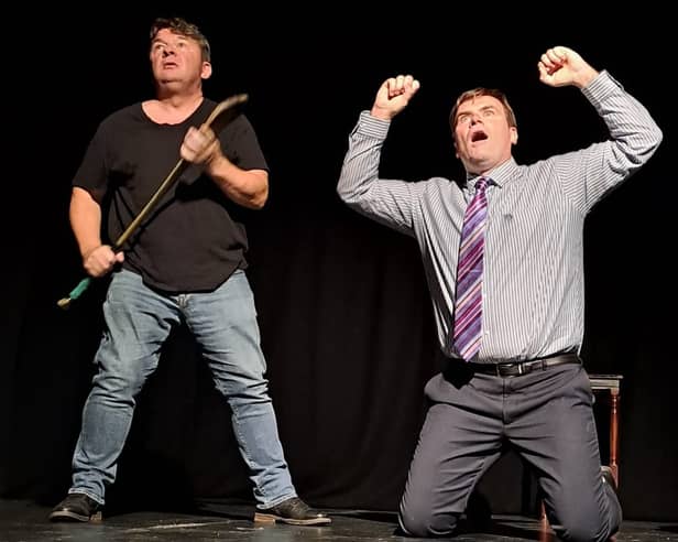 Conor Montague and Kieran Kelliher in 'Counting Swans'.