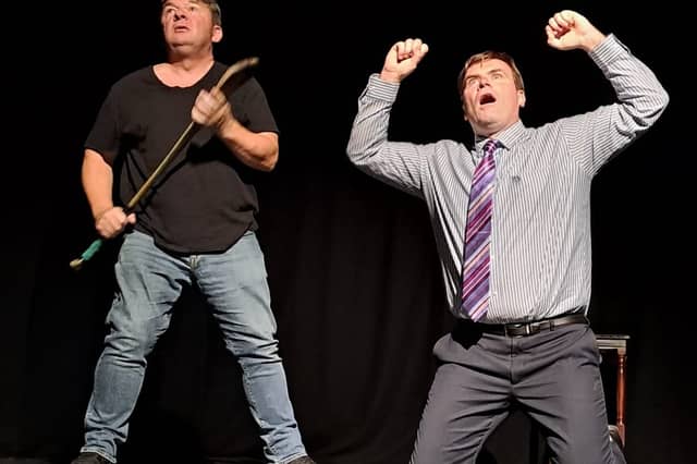 Conor Montague and Kieran Kelliher in 'Counting Swans'.