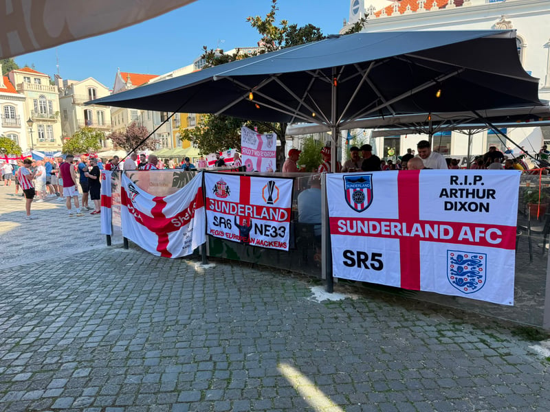 Sunderland fan takeover! Incredible scenes in Portugal.
