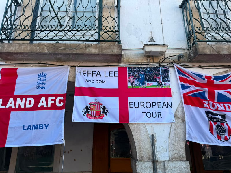 Sunderland fan takeover! Incredible scenes in Portugal.