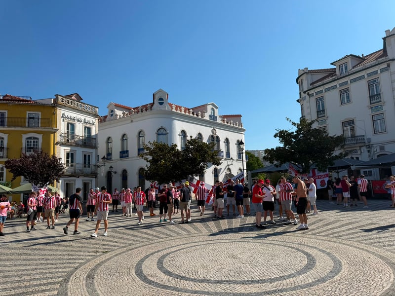 Sunderland fan takeover! Incredible scenes in Portugal.
