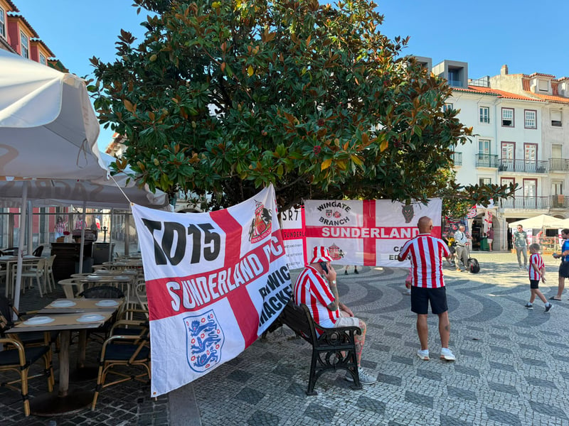 Sunderland fan takeover! Incredible scenes in Portugal.