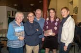 Patricia Bogue, Guest Speaker Feargal Mac Bhloscaidh, Donaghmore Historical Society Chairman Tony Davidson, Mary MacGinty and Maighréad Martin at the opening of the season.