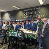 Some of the Antrim Grammar team heading to Goodwood