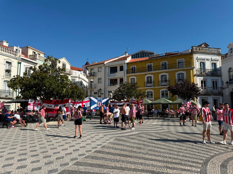 Sunderland fan takeover! Incredible scenes in Portugal.
