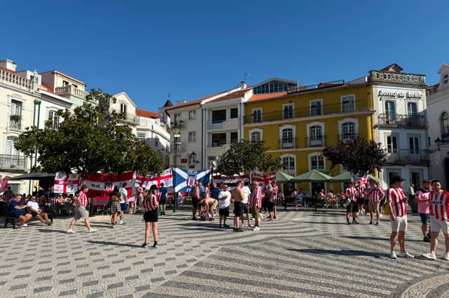 Sunderland fan takeover! Incredible scenes in Portugal.