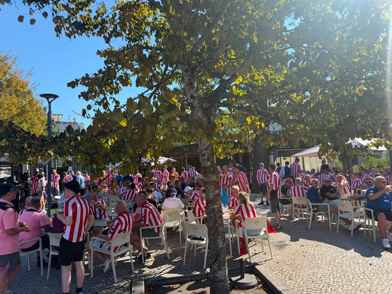 Sunderland fan takeover! Incredible scenes in Portugal.