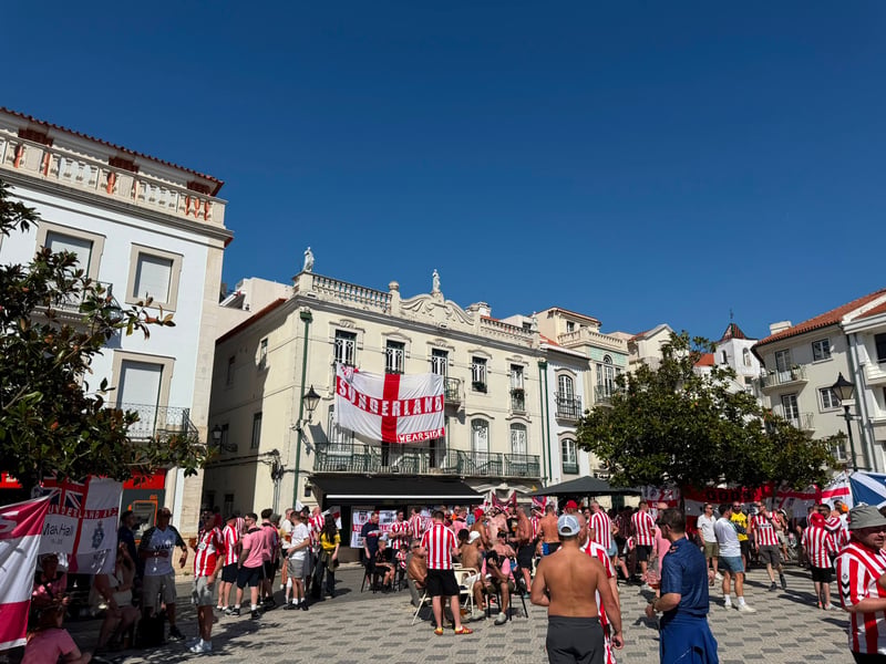 Sunderland fan takeover! Incredible scenes in Portugal.