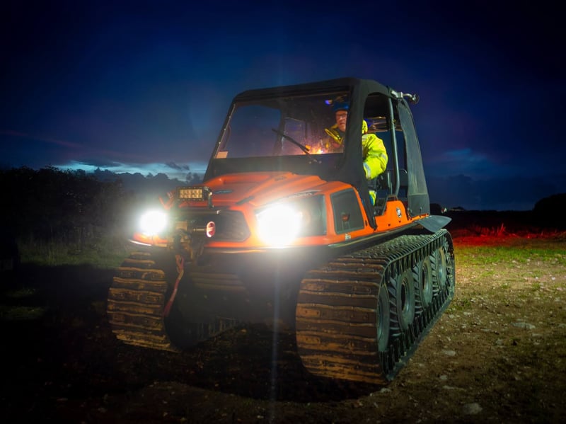 Fleetwood and Knott End Coastguard teams joined forces for a night-time search exercise to practise finding missing people across challenging marshland.