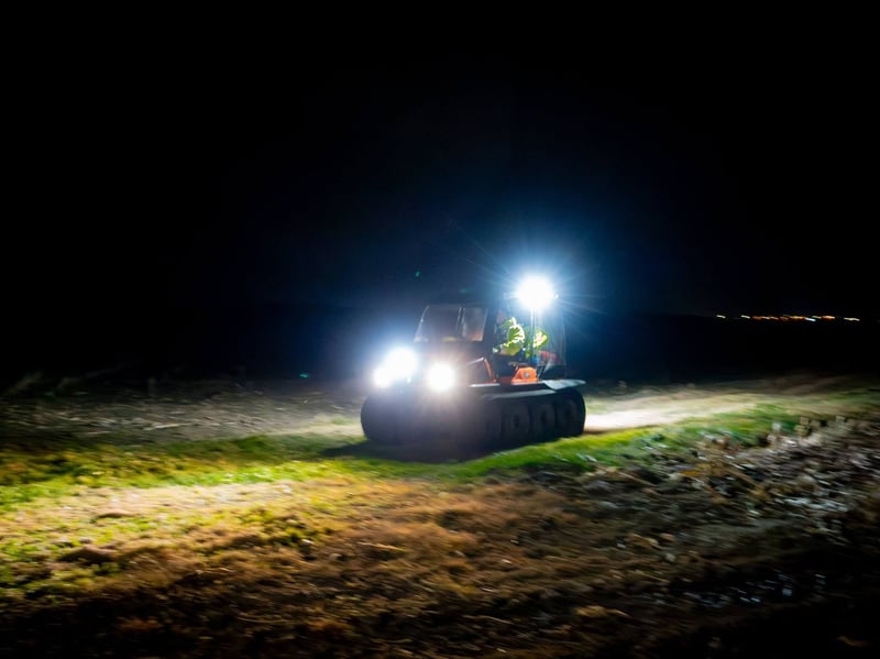 Fleetwood and Knott End Coastguard teams joined forces for a night-time search exercise to practise finding missing people across challenging marshland.