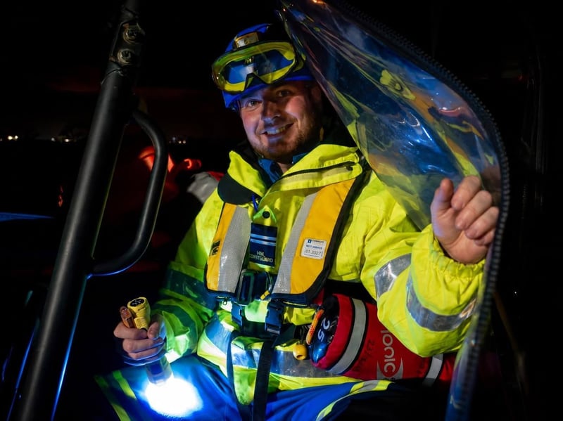 Fleetwood and Knott End Coastguard teams joined forces for a night-time search exercise to practise finding missing people across challenging marshland.