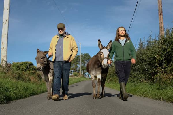 Ralph McLean with Robert Wallace of Kinedale Donkeys. 