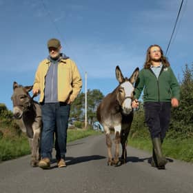 Ralph McLean with Robert Wallace of Kinedale Donkeys. 