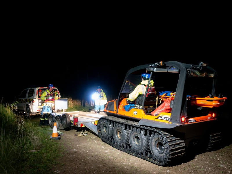 Fleetwood and Knott End Coastguard teams joined forces for a night-time search exercise to practise finding missing people across challenging marshland.
