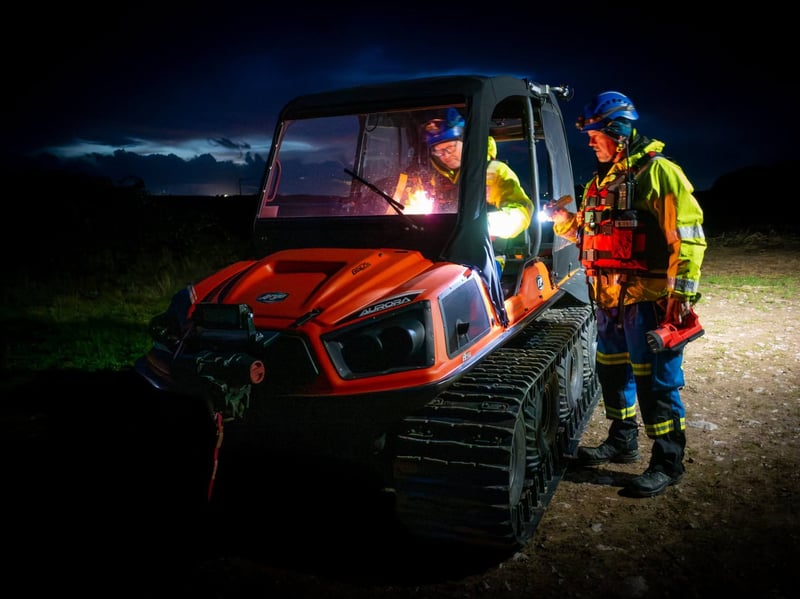Fleetwood and Knott End Coastguard teams joined forces for a night-time search exercise to practise finding missing people across challenging marshland.