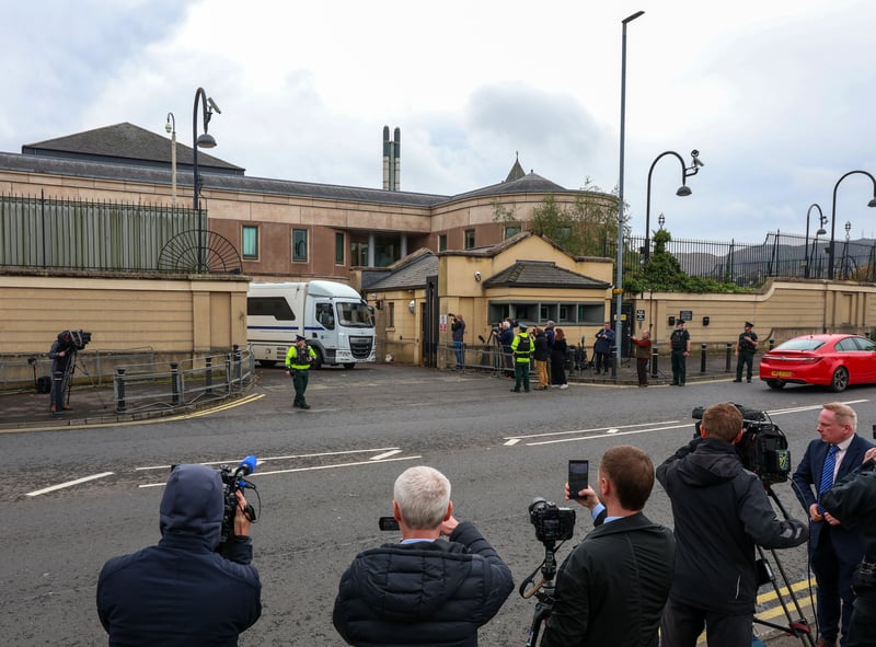 Jeffrey Donaldson was taken back to Maghaberry Prison to serve his sentence. NM264222