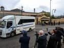 Jeffrey Donaldson was taken back to Maghaberry Prison to serve his sentence. NM264228