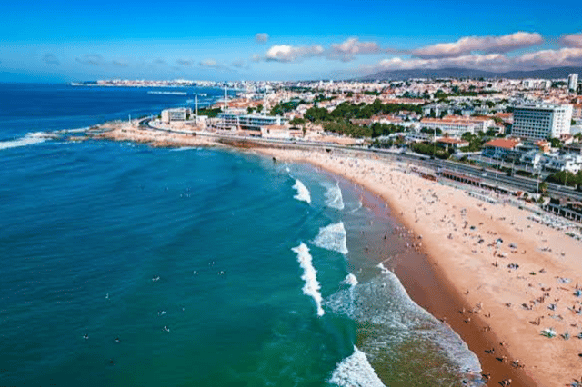 Carcavelos beach in Portugal