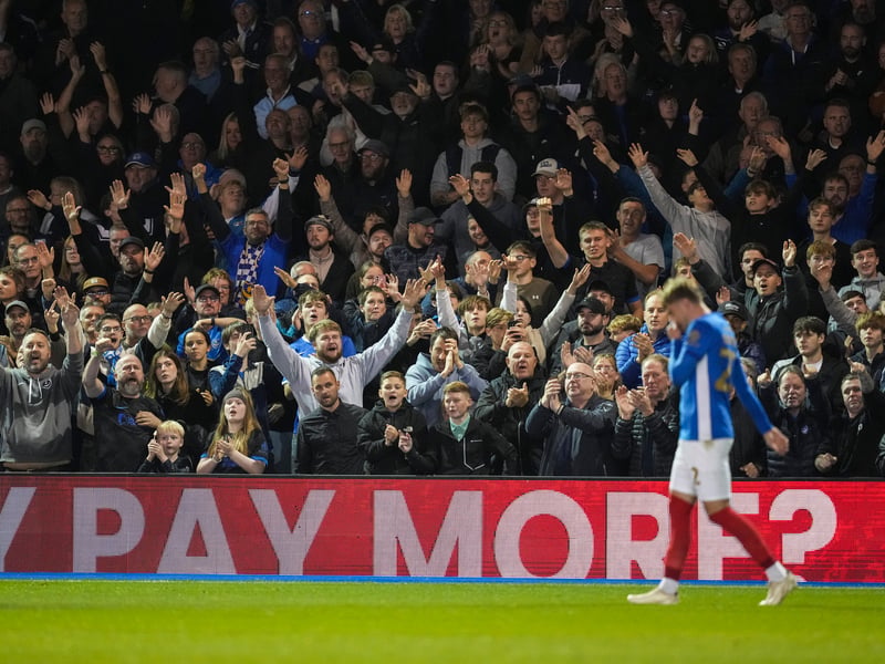 Pompey were backed by 18,446 supporters inside Fratton Park for Wednesday's 3-2 win over Sheffield United. 