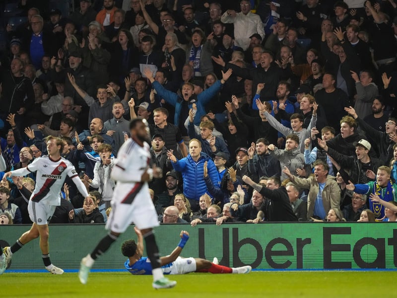 Pompey were backed by 18,446 supporters inside Fratton Park for Wednesday's 3-2 win over Sheffield United. 