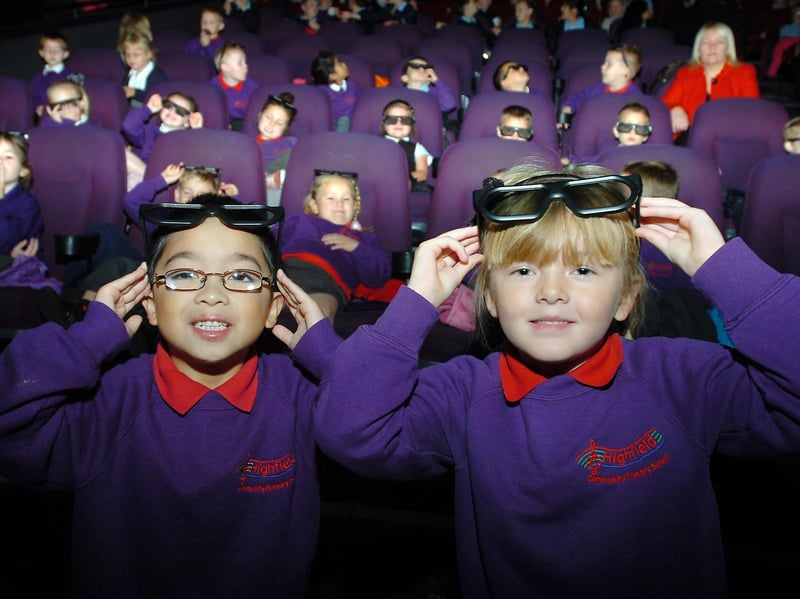 Eryn Belen and Abbey Payne joined their friends from Highfield Primary school at the Empire Cinema to watch a free film as part of National Film week in 2011.