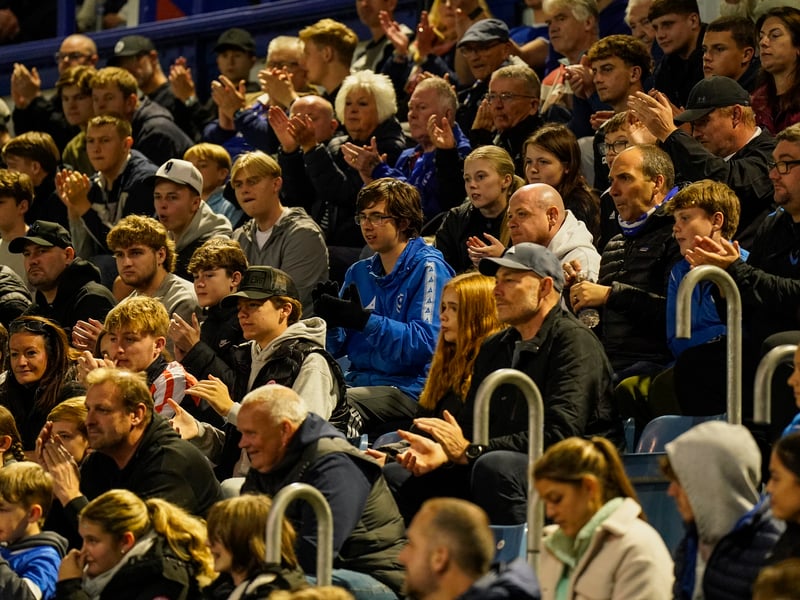 Pompey were backed by 18,446 supporters inside Fratton Park for Wednesday's 3-2 win over Sheffield United.