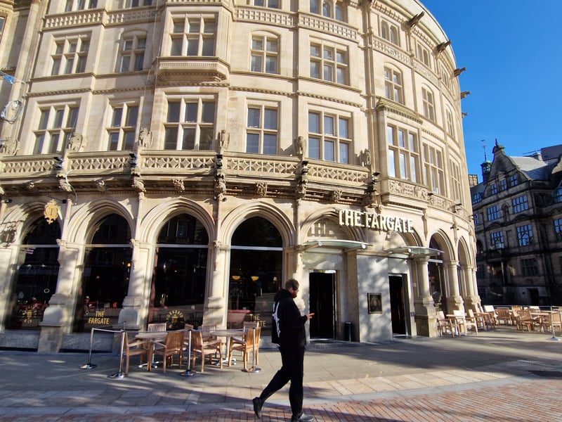 Popular real ale pub in former Yorkshire Bank opened in October 2025. A big sign of Fargate's new direction.