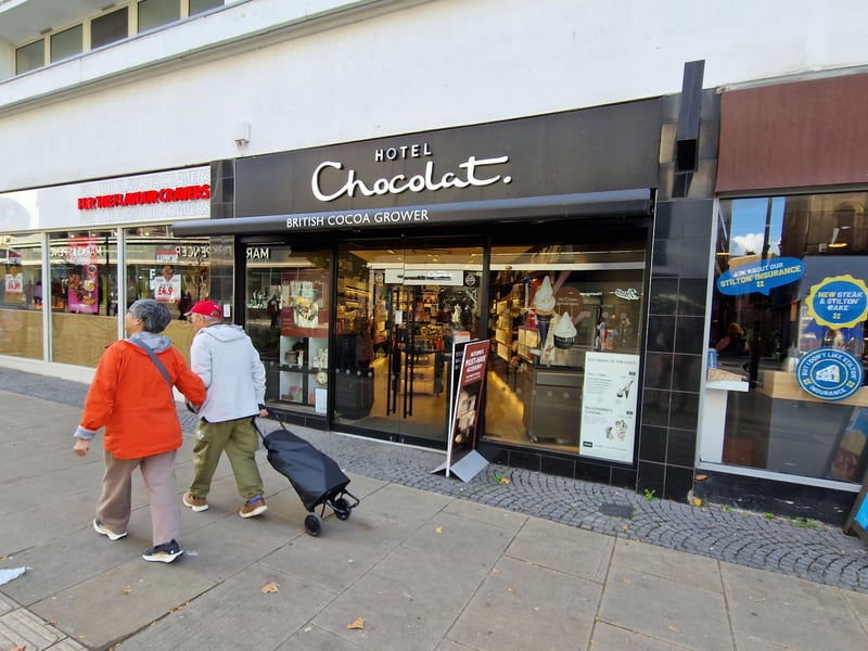 Upmarket chocolate shop opened in May 2016.