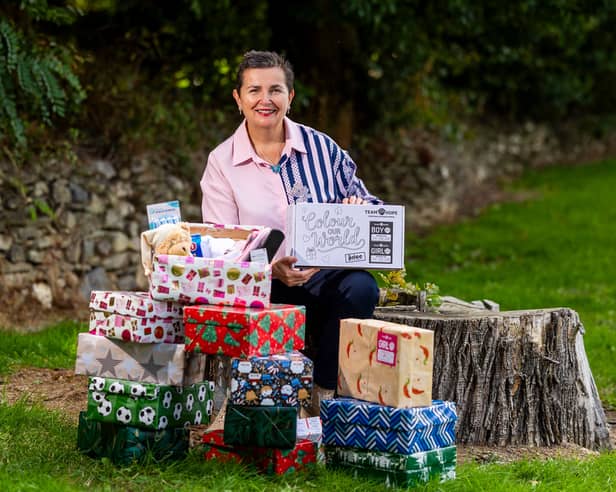 Team Hope CEO, Deborah Lowry, from Castlederg, says the Christmas shoebox appeal is a very simple concept, and an international act of kindness for tens of thousands of children across the world