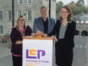 Officially launching the Fermanagh and Omagh Local Economic Partnership (LEP) Local Action Plan at Enniskillen Castle are, from left, chairwoman of Fermanagh and Omagh District Council, Councillor Debbie Coyle; Brian Murphy, chairman of LEP and Chief Executive Officer of Balcas; and Giulia Ni Dhulchaointigh, Department for the Economy (DfE). 