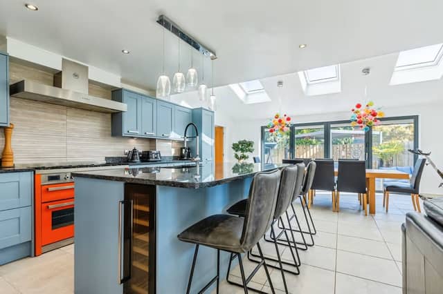 It's a spacious and versatile five bedroom extended detached family home, offering modern living, flexible accommodation and excellent outdoor space.