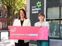 Economy Minister, Dr Caoimhe Archibald, is pictured with Alison Currie, chief development officer at Invest NI as she announces the new Groundwork for Growth programme - a programme of support to help small businesses to grow by winning new sales in export markets.
