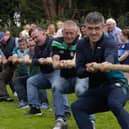 Tug of war action from the Fintona Old Time Sports Day 