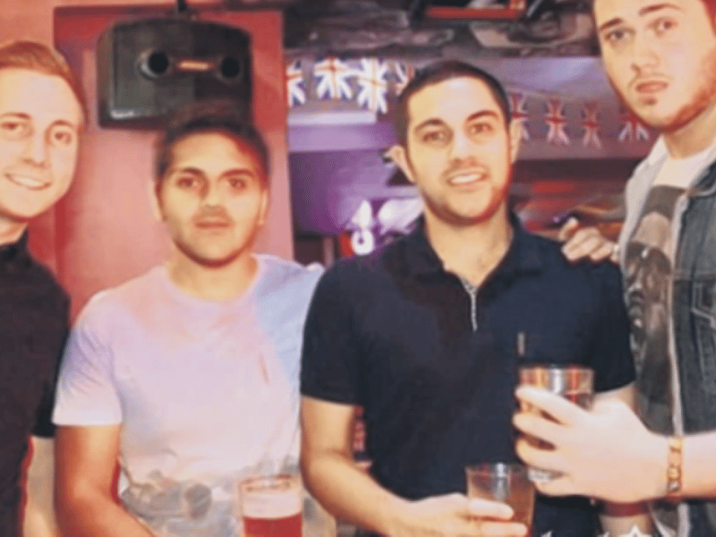 Four friends who gave up a moment of their time to pose for this memory from Sunderland in 2o12.