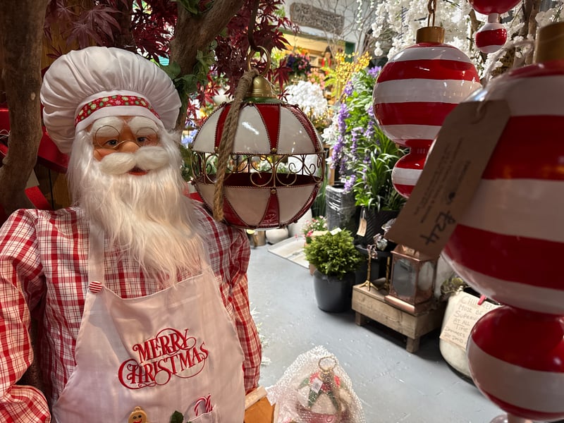 Prices start with single baubles priced from £2 to bespoke wreathes and garlands. You can also pick up Christmas tree kits, with everything you need to decorate an average-sized tree, with various themes and colour schemes available, priced from £199.