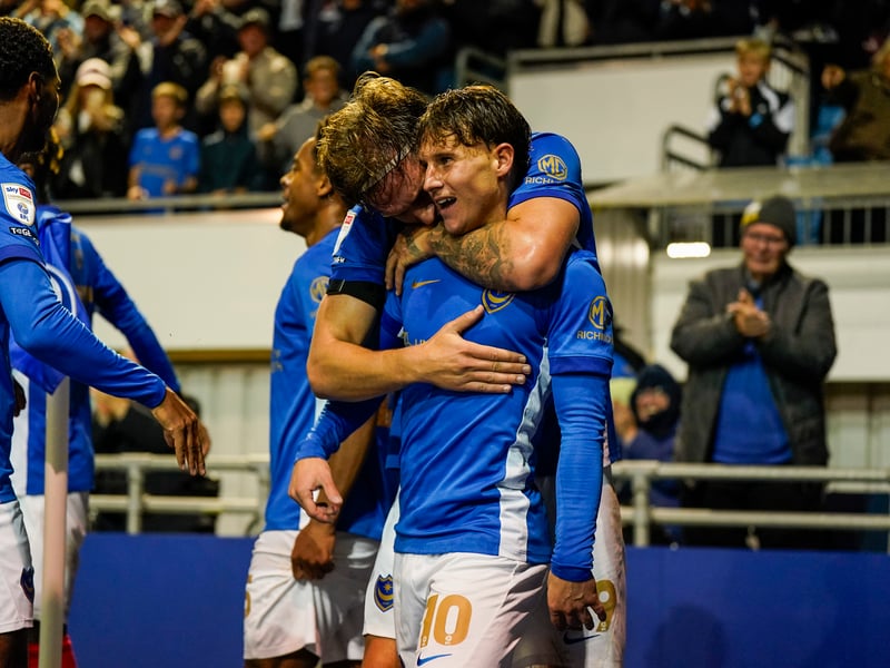 Where Pompey rank in the Championship form table based on the previous six matches.