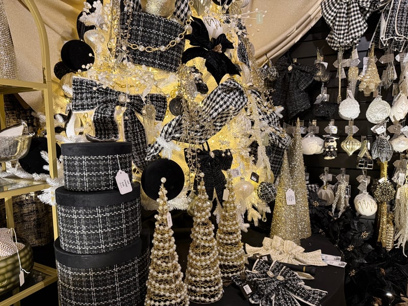 One of the rooms is inspired by Chanel, complete with monochrome colour scheme and faux pearls.