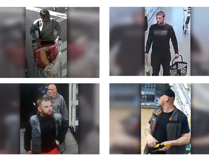 Officers believe that people shown in these images may be able to assist them with their enquiries.

