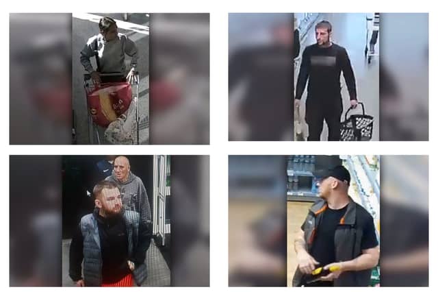 Officers believe that people shown in these images may be able to assist them with their enquiries.
