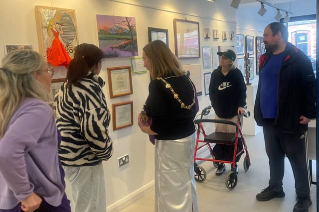 Mayor visits Unheard Voices Exhibition.