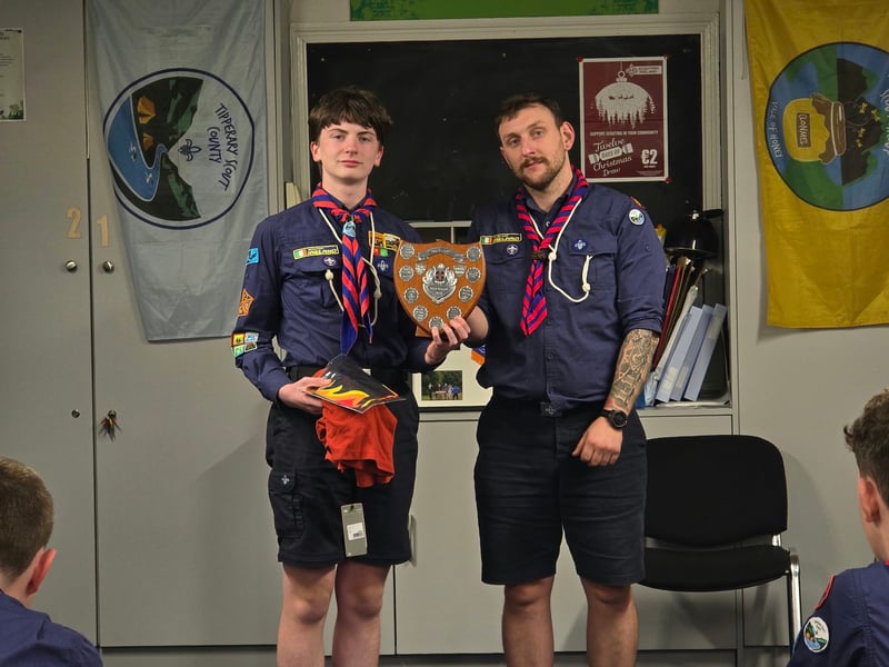
Scout of the year was awarded to Alex O’Donnell presented by Shane O’Loughlin