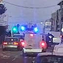 Gardaí attend the scene on Bohermore this evening