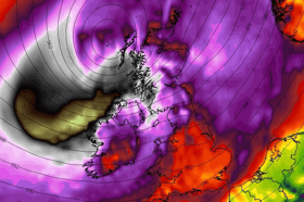 A possible big storm is heading for Ireland