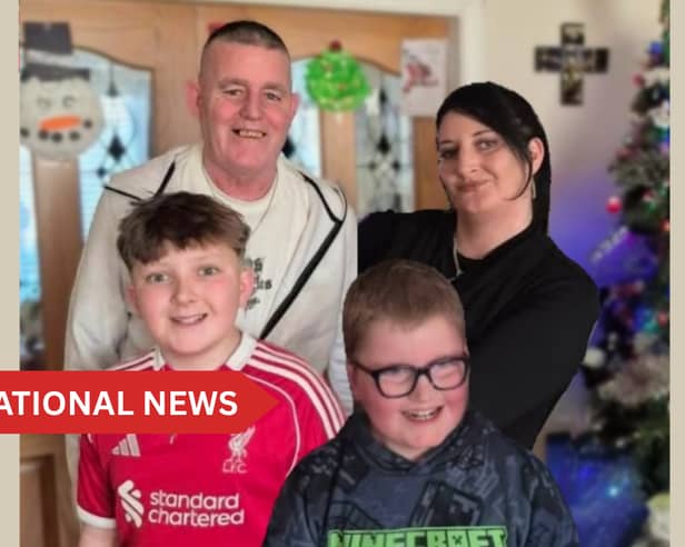 The late Philip, Kim, Callum and Jayden English