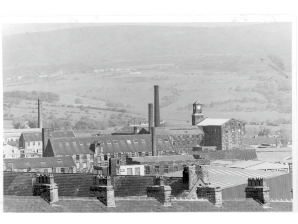 A view of the textile mills taken from Healey Heights.