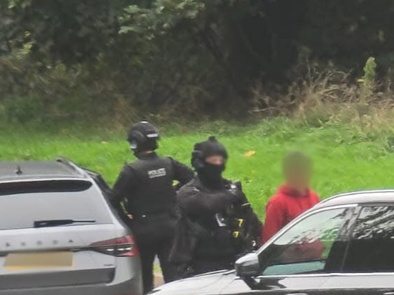 Armed police were deployed to an incident at Hawksley Avenue in Chesterfield.