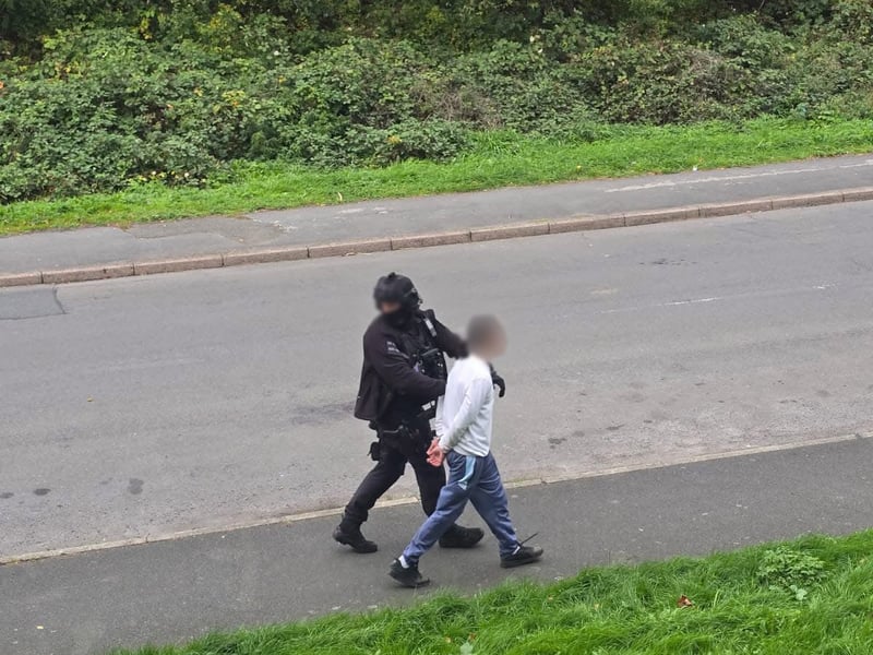 Eye witnesses said the area remained taped off for a number of hours