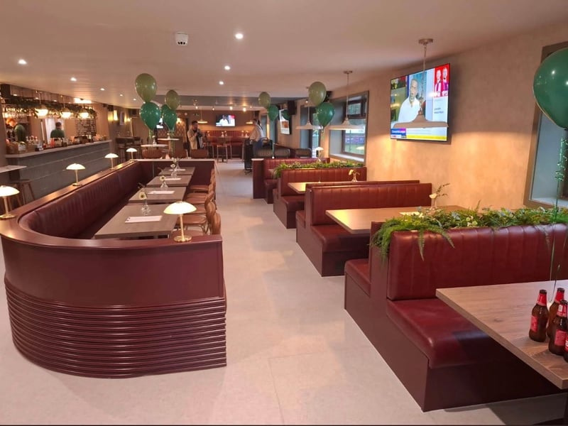 A wide range of different seating options can be found inside the large venue
