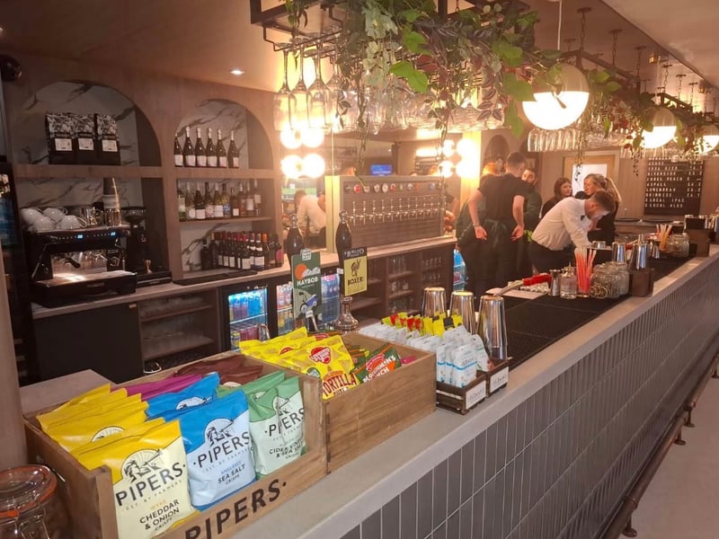 The bar serves a wide range of drinks