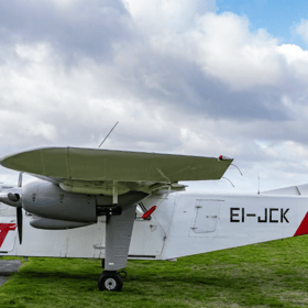 The plane ‘EI-JCK’  bought by Aer Arran owner Peter McKenna in honour of his son Jack flew over University Hospital Galway where Jack was being cared for before his death.